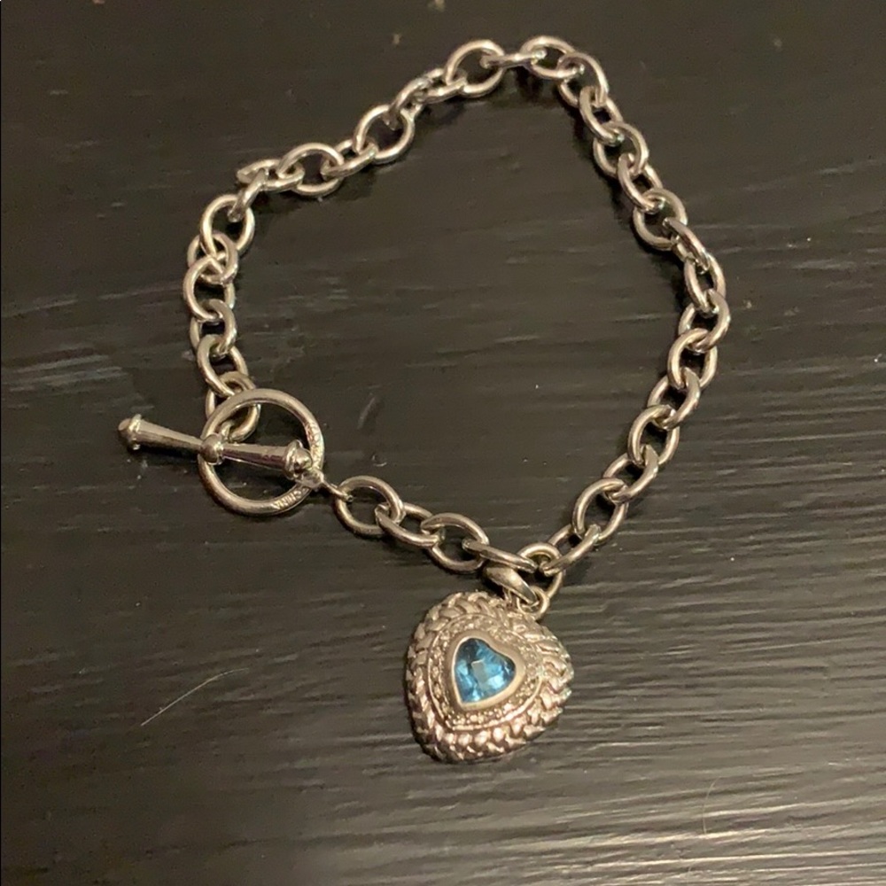 Sterling Silver blue topaz bracelet